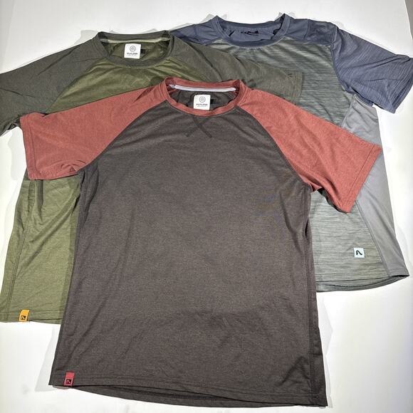 Flylow Mens T-Shirt Lot 3 Pack Size Medium Activewear Outdoor Hiking MTB - Picture 1 of 12